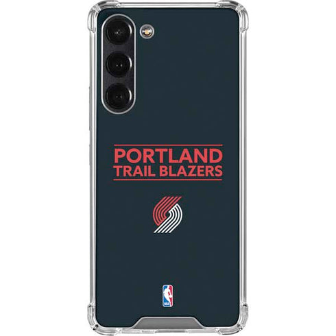 NBA Portland Trail Blazers Standard - Black Galaxy S24 FE Clear Case